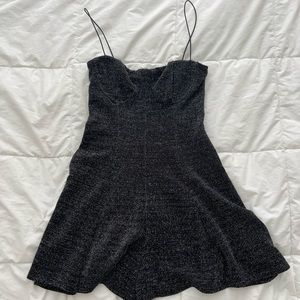 Urban Outfitters Black Sparkly Romper